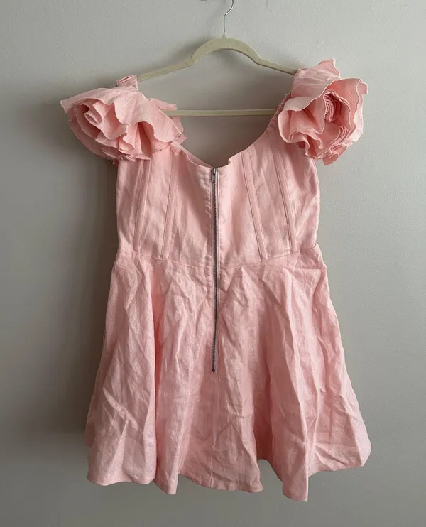 Bardot Sigma Mini Dress In Soft Pink - Image 14