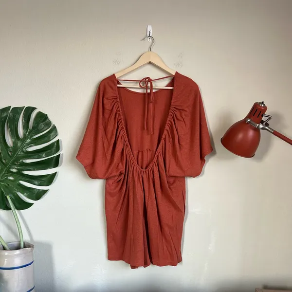 Free People Beach Linen Blend Romper - Image 9