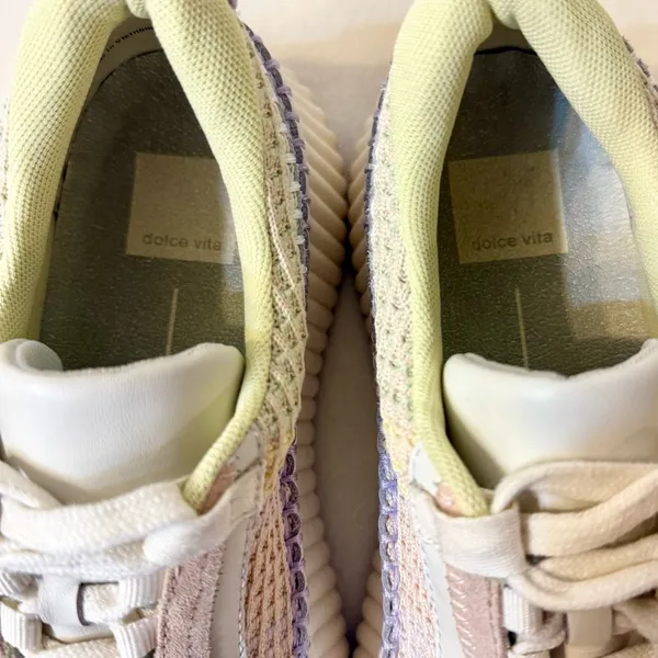Dolce Vita Women’s Dolen Multi Pastel Stripe Knit Platform Sneakers Size 8 - Image 11