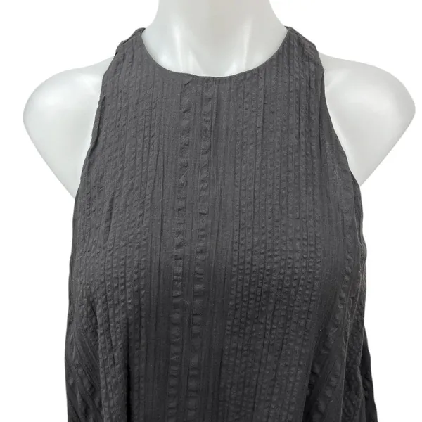 Urban Outfitters Women's Black Gauze Sleeveless Flowy Mini Shift Dress Size S - Image 6