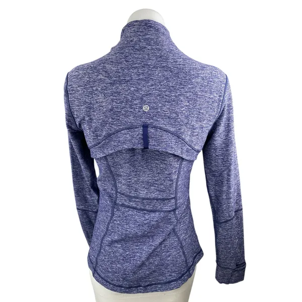 Lululemon Define Purple Mock Neck Long Sleeve Activewear Athletic Sweater Top 8 - Image 2