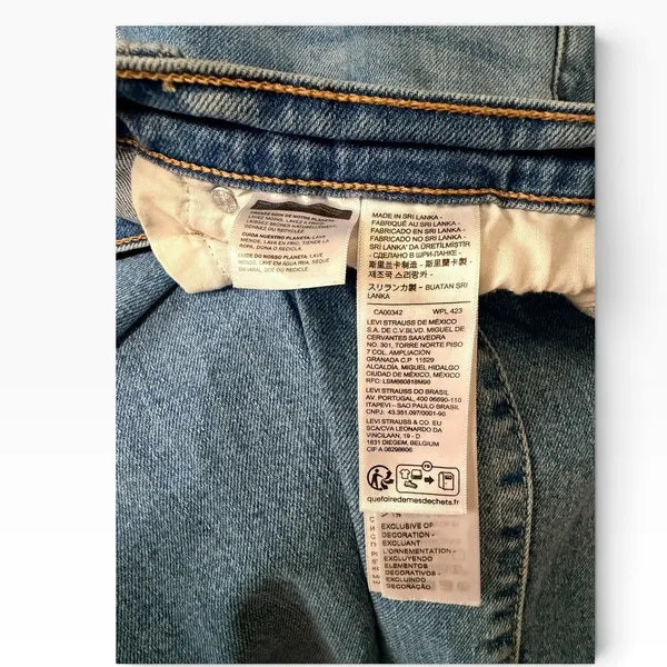 Levis Denim Ribcage Straight Ankle jeans Medium Wash Jeans 27x27 - Image 4