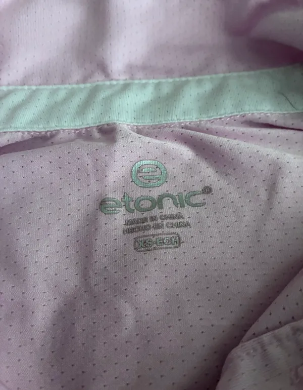 Etonic Women’s Pink Short Sleeve Polo Shirt - Image 4