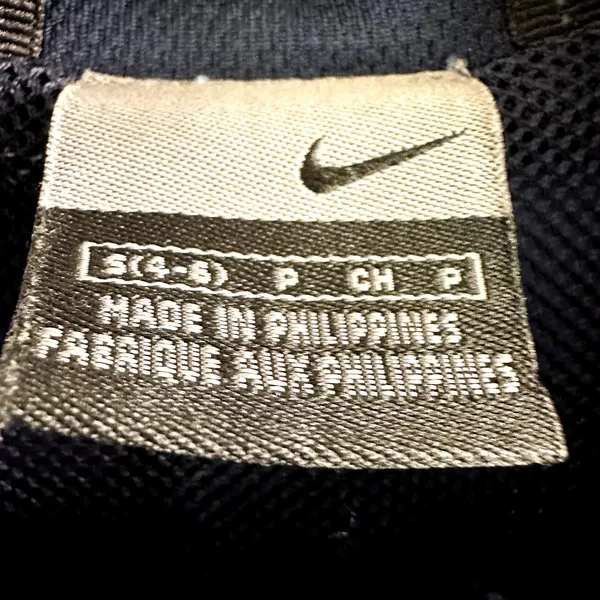 Vintage Nike Track Jacket Full Zip Windbreaker Y2K 90s Gray Tag Mesh Blue Small - Image 4