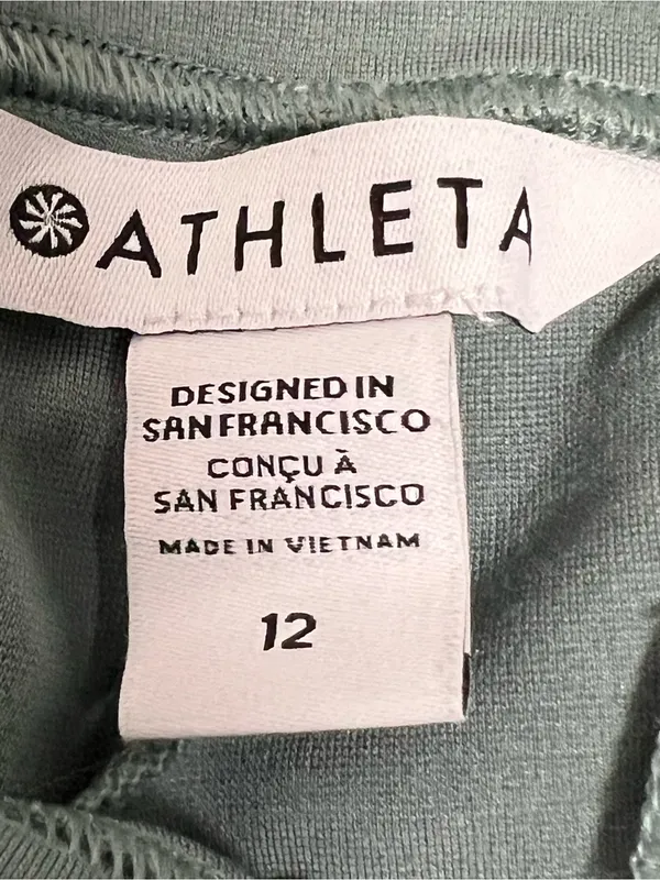 Athleta Eastbound Straight Leg Pant Sage Green - Size 12 - EUC - Image 7