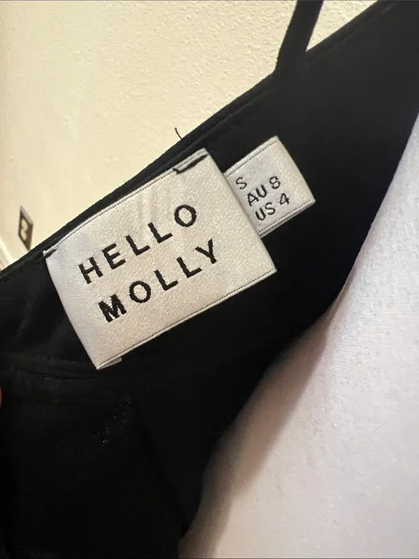 Hello Molly Black One-Shoulder Midi Dress - Image 6