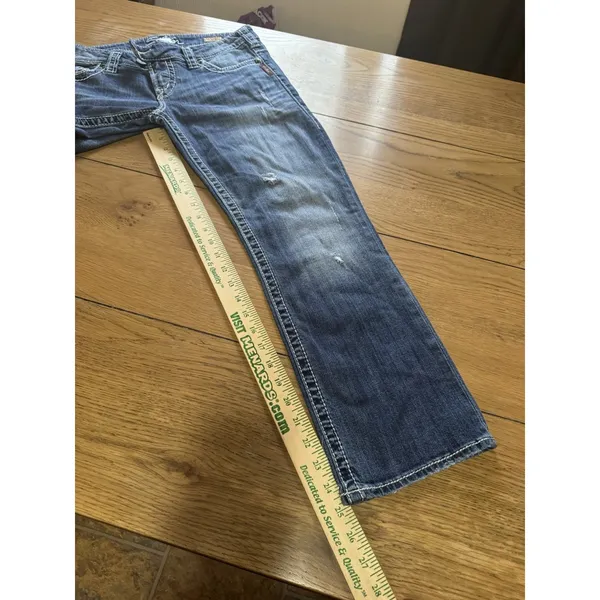 Silver Jeans Tuesday Low Rise Capri Size W29 Summer‎ Travel Vacation Denim City - Image 7
