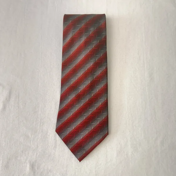 Joseph & Feiss International Silk Tie Designer Geometric Stripes Vintage Office - Image 5