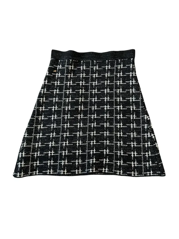 ZARA Black White Knit A Line Skirt Size Small NEW NWOT - Image 5