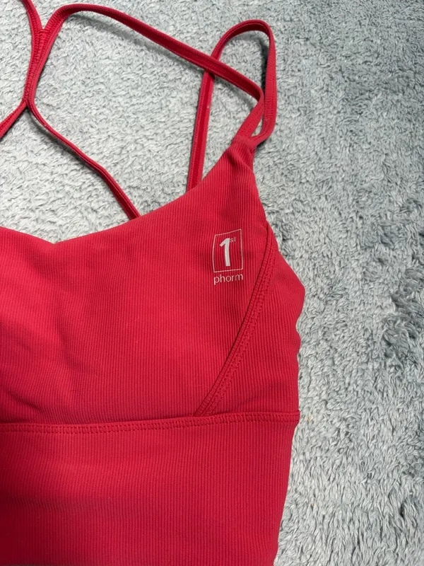 1st phorm Red Strappy Sports Bra small - Image 2