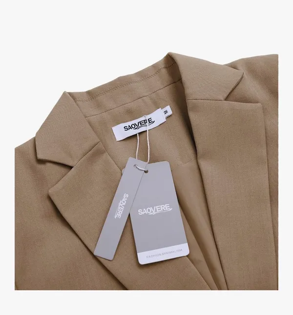 Work Blazer Brown Size L - Image 2