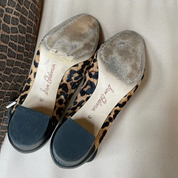 Sam Edelman Lola Leopard Calf Hair Heel‎ Size 6 - Image 9
