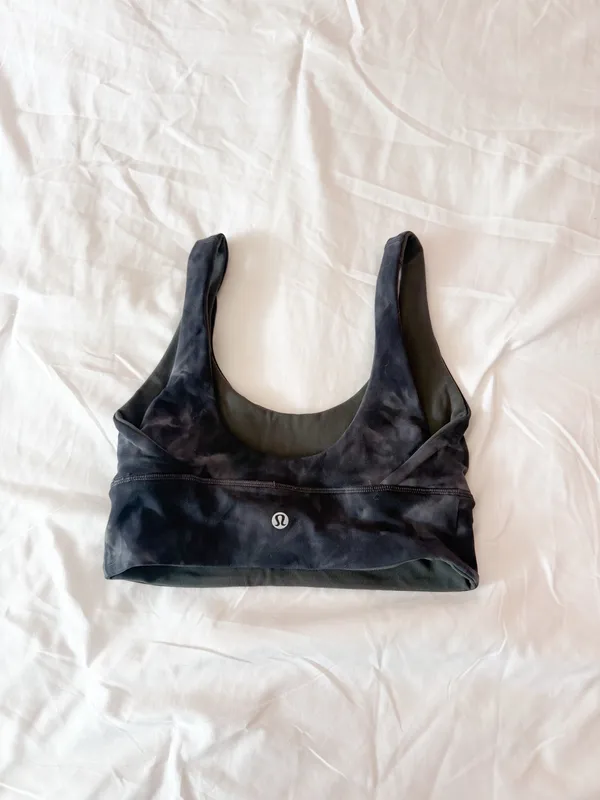 Lululemon Diamond Dye / Graphite Grey Align Reversible Light Support Size 4 - Image 2