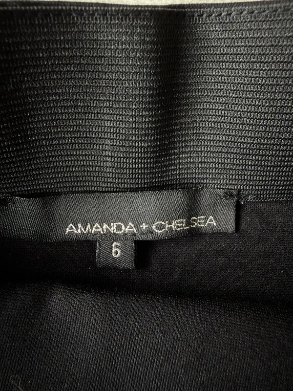 Amanda + Chelsea Black Pencil Skirt Size 6 - Image 3