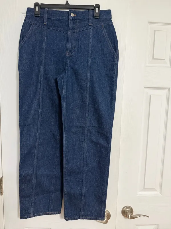Madewell‎ perfect vintage straight Jean seam detail size 28 waist 30” 90’s 70’s - Image 4