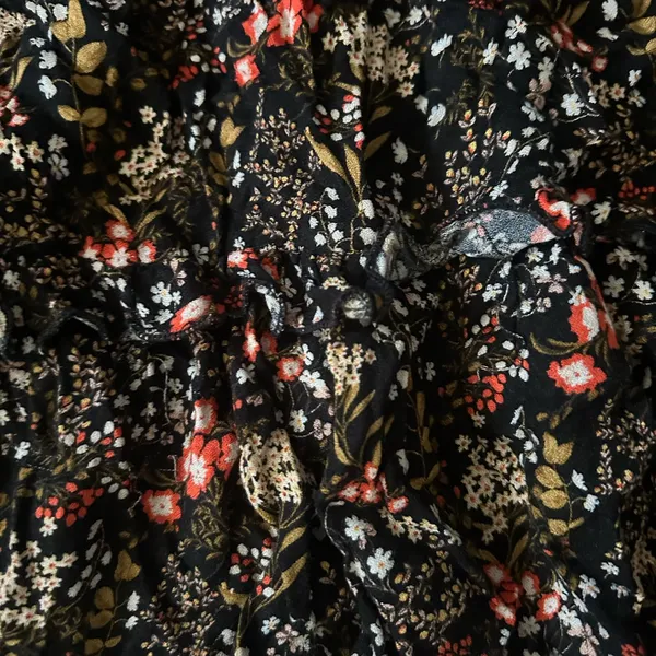 Forever 21 Black and Pink Ruffled Tiered Sundress size M - Image 2