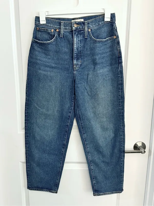 Madewell Balloon Jeans Size 28 - Image 3