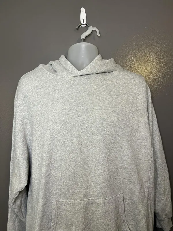 Aerie Be The Real You Back Hoodie Womens Medium Gray Graphic Fleece Pullover - Image 4