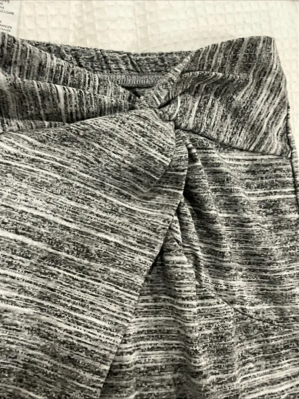 Women’s Heathered Gray Twist Front Skirt - Image 4