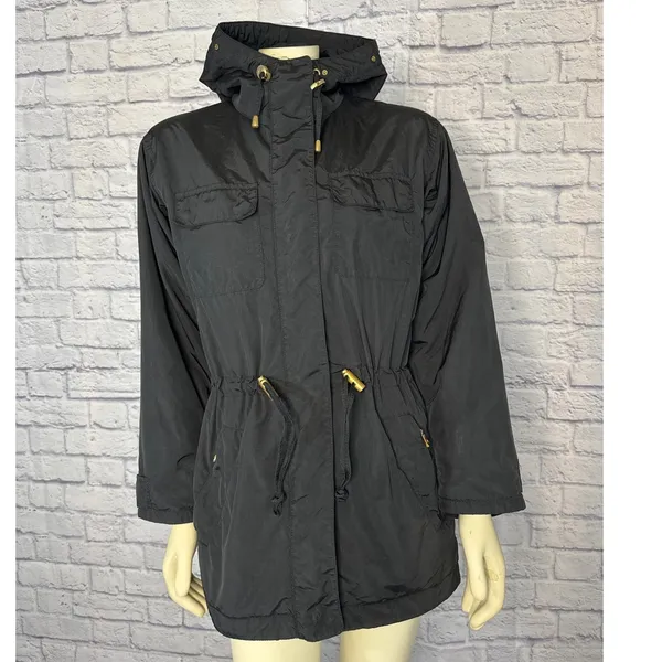 Vintage BOGNER Hooded black ladies ski jacket size medium - Image 3