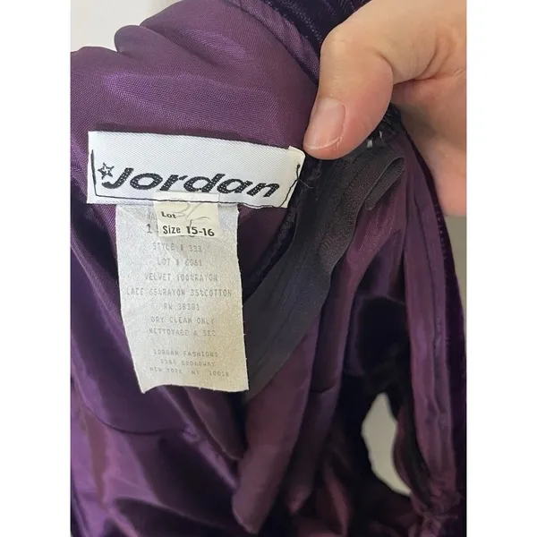 Women's Velvet Dress Jordan Gothic Evening Long Maxi 90s Whimsigoth Embroidered - Image 12