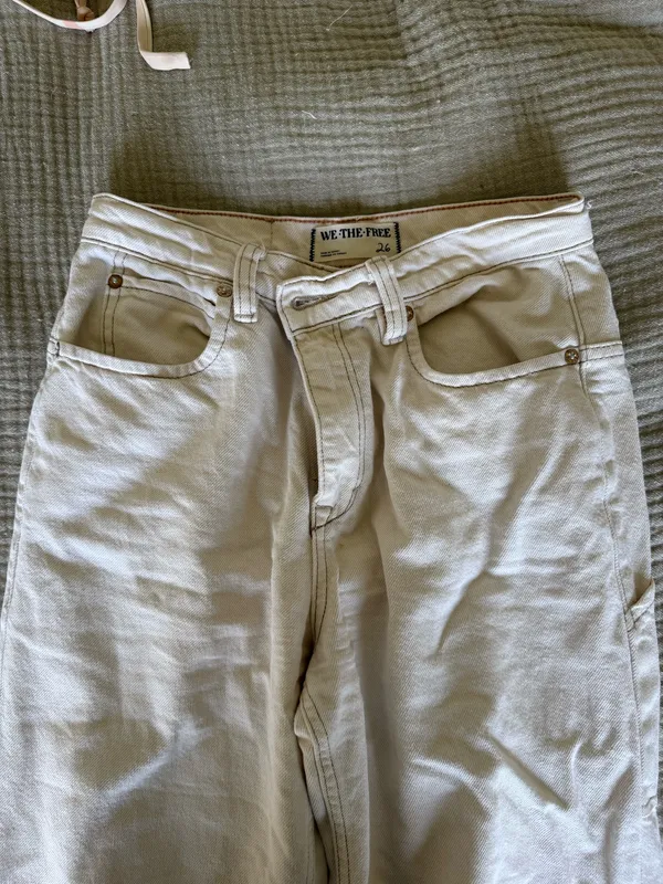 Off white Relaxed Free People Jeans - Image 2