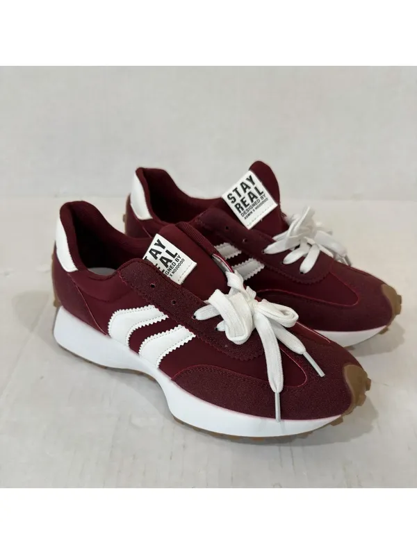Size 8 Stay Real Lace-up Sneakers Women's Casual sport shoes - Image 2