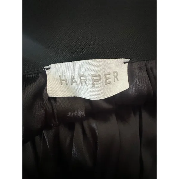 Harper Midi Skirt L Black Tulle Mesh Embroidered Romantic Balletcore Fairy Goth - Image 4
