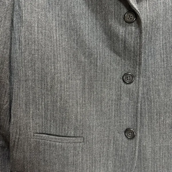 Ralph Lauren LRL Wool Blend 3 Button Blazer‎ Jacket Women's Sz 14 Gray Academia - Image 3