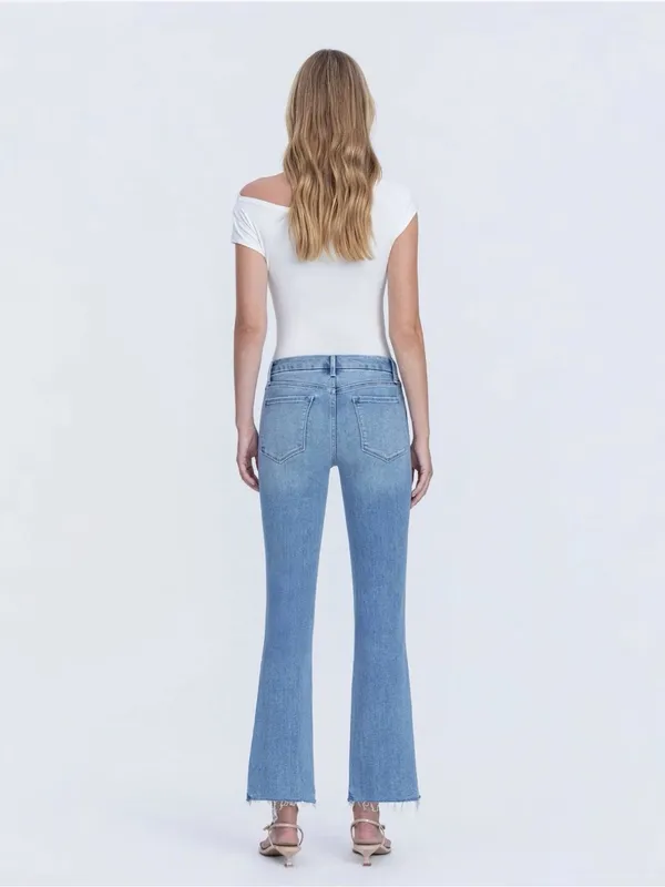 Vervet "Pleasantly" Kick Flare Jean High-Rise Relaxed Fit Ankle Length Size 30 - Image 2