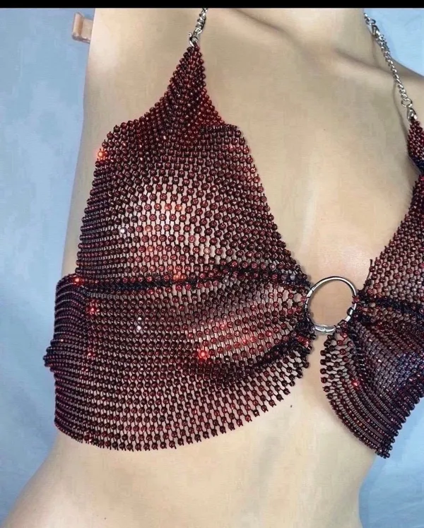 NEW Gem Bralette Red - Image 2