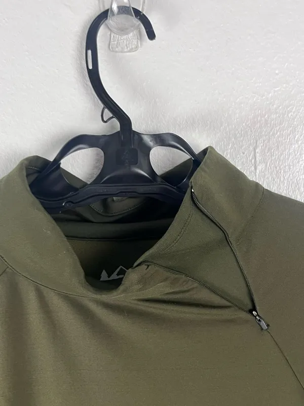 REI Green Mock Neck Long Sleeves Pullover Size Small Hiking Camping Outdoors - Image 9