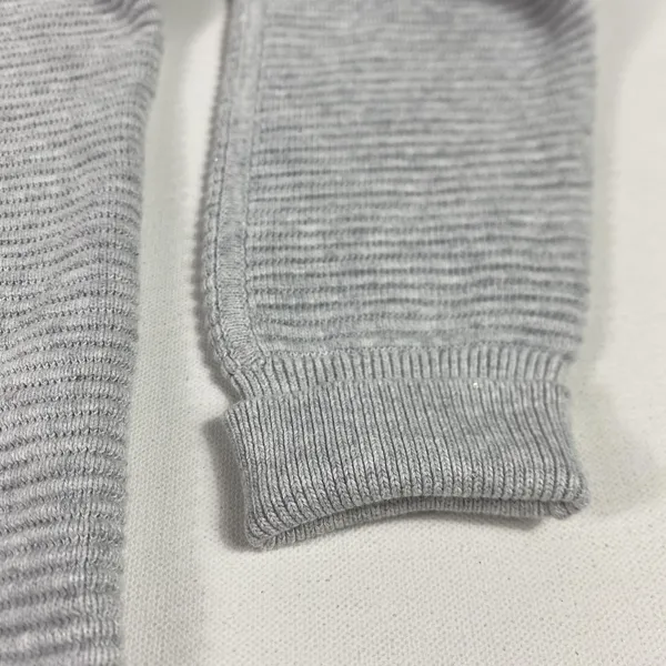 Tommy Bahama Sweater Pullover Womens XS Gray V-Neck Tight-Knit Sequin Ribbed - Image 4