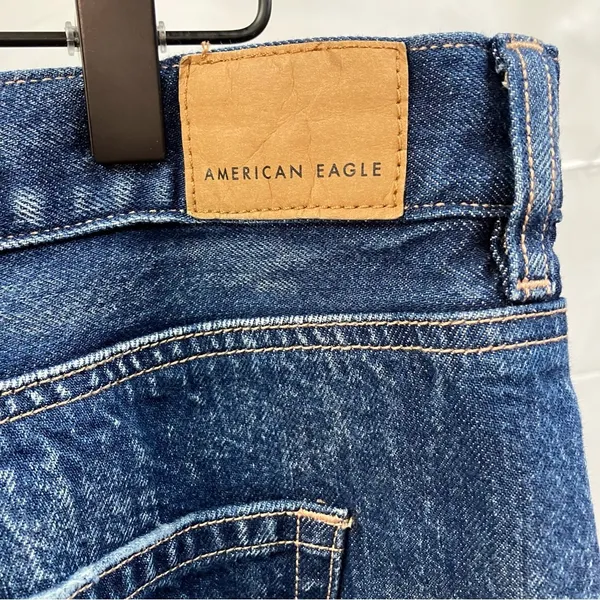American Eagle Relaxed Mom Jean High Rise 18 Regular Momcore Classic Denim Women - Image 8