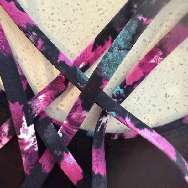 Patterned LuLu Lemon Sports Bra - Image 4