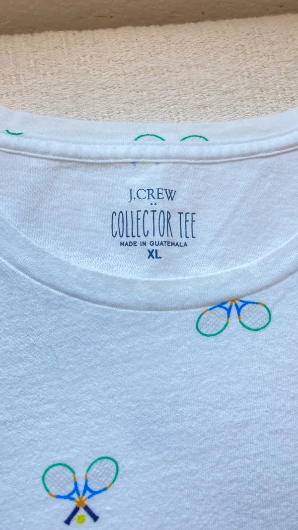 J.Crew Tennis Print Tee — Tenniscore Aesthetic - Image 9