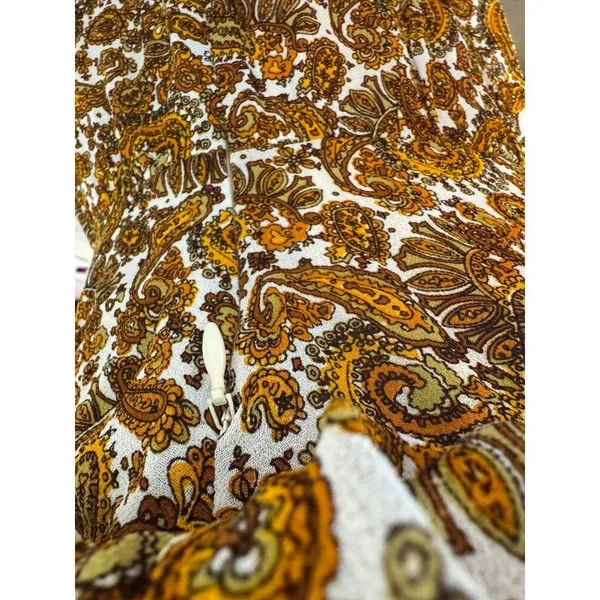 Faithfull The Brand Dress Women 4 Gold Indira Balloon Sleeve Paisley Mini‎ Boho - Image 10