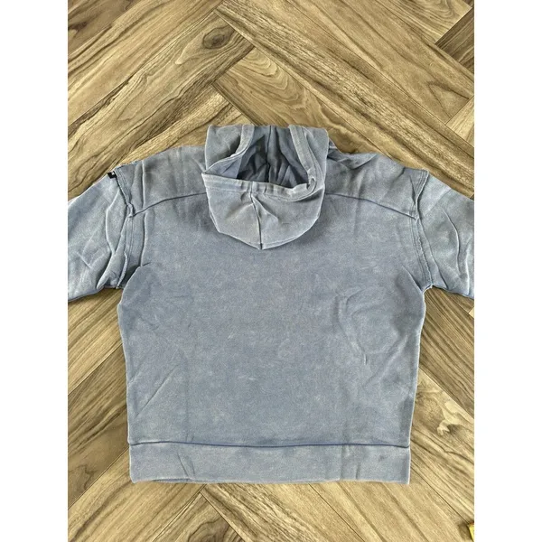 ALPHALETE Women’s Terry Oversized Hoodie - Celestial Blue ,Size Medium - Image 10