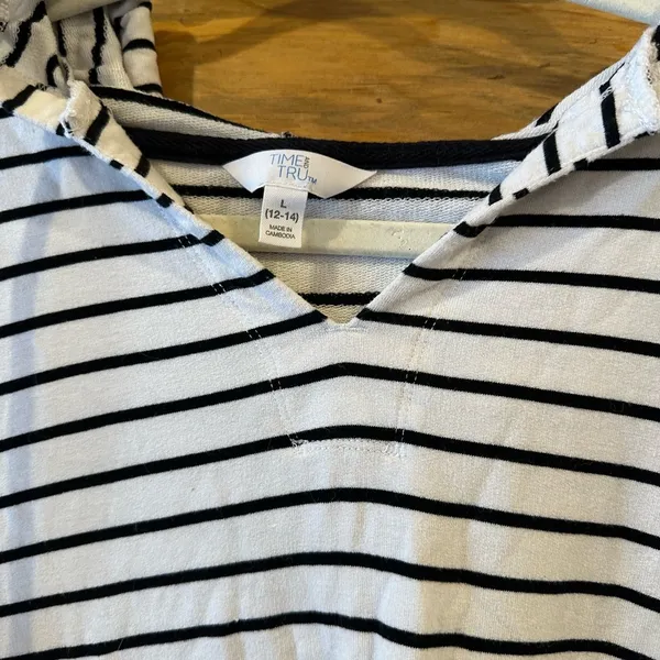 Women's Pullover Striped Hoodie - Image 3
