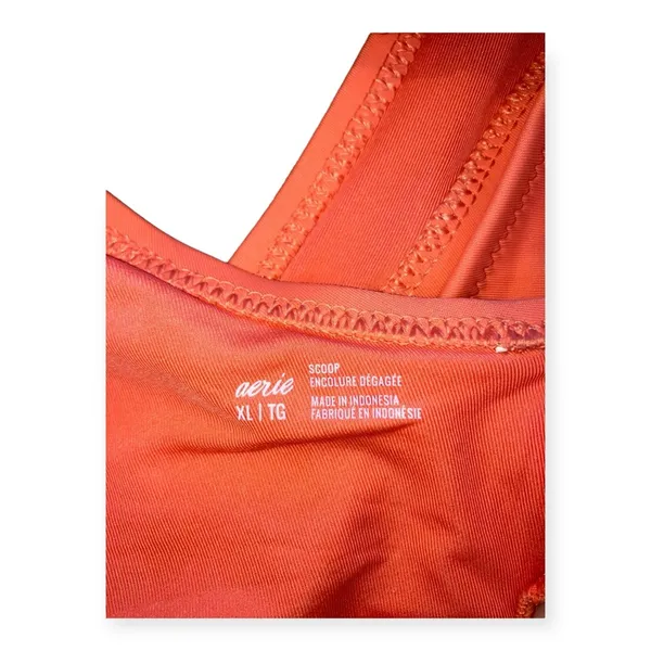 Aerie Womens coral o-ring swimsuit top - Image 5
