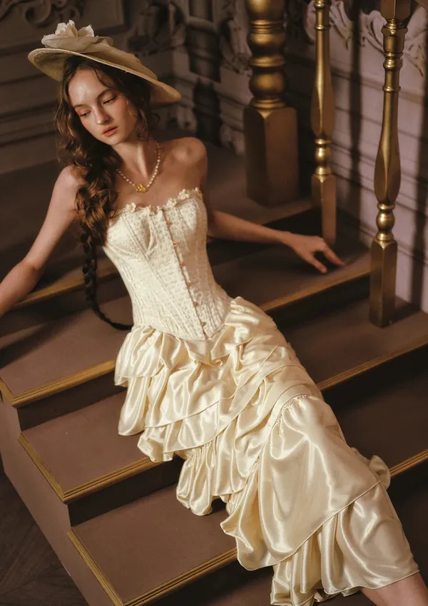 NEW LaceMade Gilded Moment Set Size M Gold Size M - Image 5