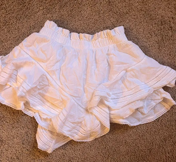 Aerie White Ruffle Skirt - Image 4