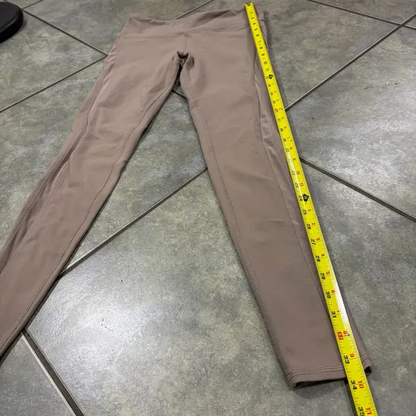Alo Yoga 7/8 High-Waist Airbrush Legging - Taupe- Sz S Double Mesh Side Outdoor - Image 9