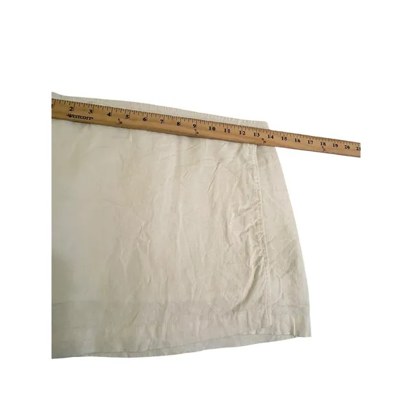 Glassons Skirt Womens 8 Size White Mini Wrap Euro Flax Linen Viscose #EE2-2‎ - Image 2