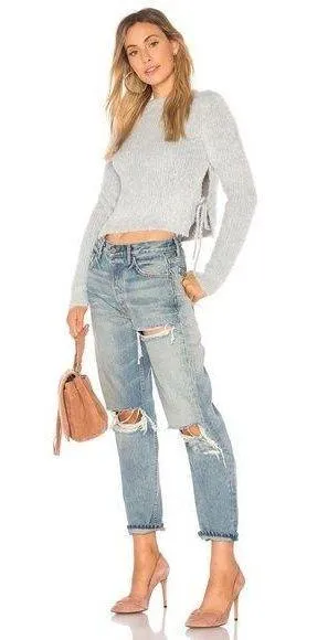 Majorelle / Revolve Marjorie Fuzzy Knit Sweater in Quartz - Image 8