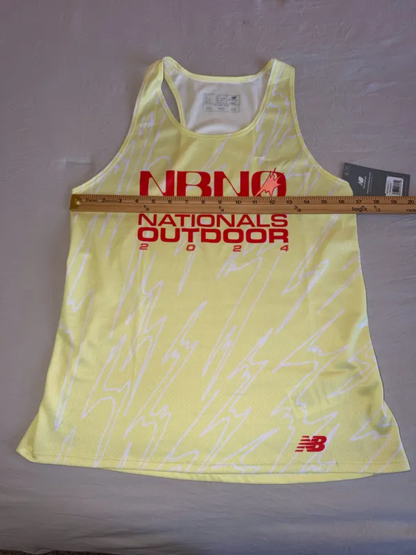 New Balance‎ Women’s Yellow Nationals Outdoor Tank Top - Image 4