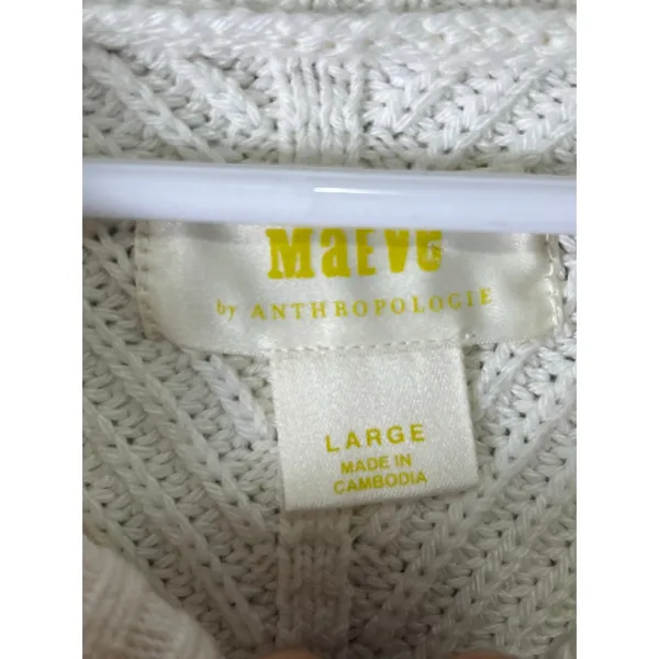 Maeve Carys Mock Neck Sweater Knit Boxy Pullover Sweater Women's Large Wool - Image 7