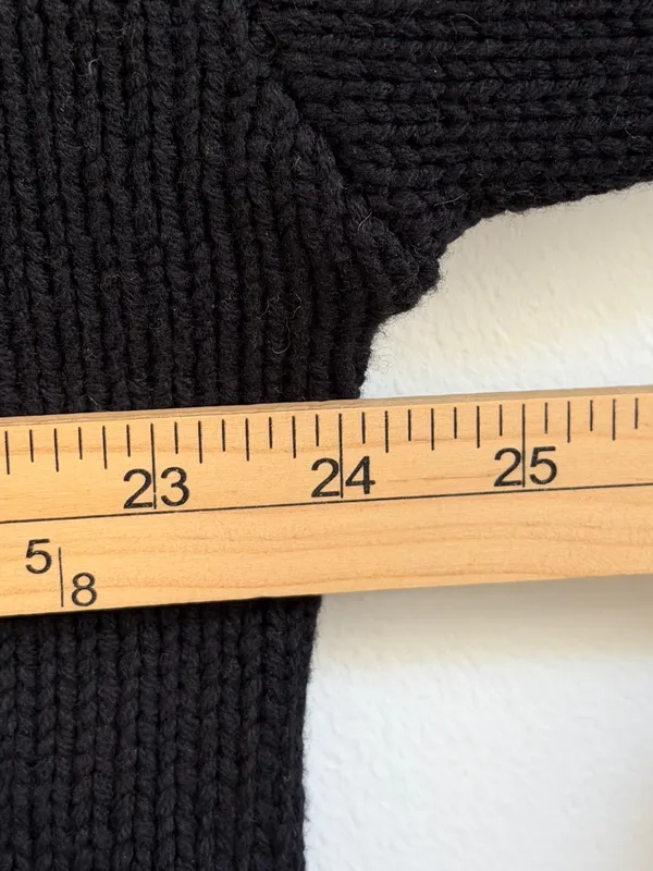 ZARA Black Mockneck Sweater Size Large Chunky Fall Winter Blogger Fav - Image 10