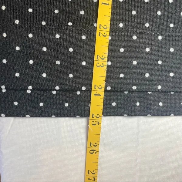 Lauren Ralph Lauren Black‎ Long Sleeved Sweater White Polka Dots Large Classic - Image 12