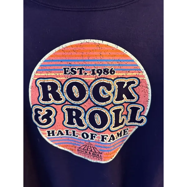 Cleveland’s Rock and Roll Hall of Fame Sweatshirt~Champion~Purple Size Small - Image 3